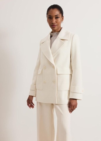 Phase Eight Amelie Ivory Coats White Australia | FH8150932